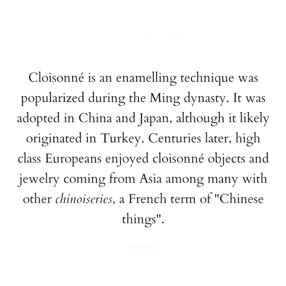 Vintage Chinese Cloisonne Burnt Orange Red Floral Bangle Bracelet 4mm 2.… - Picture 6 of 7